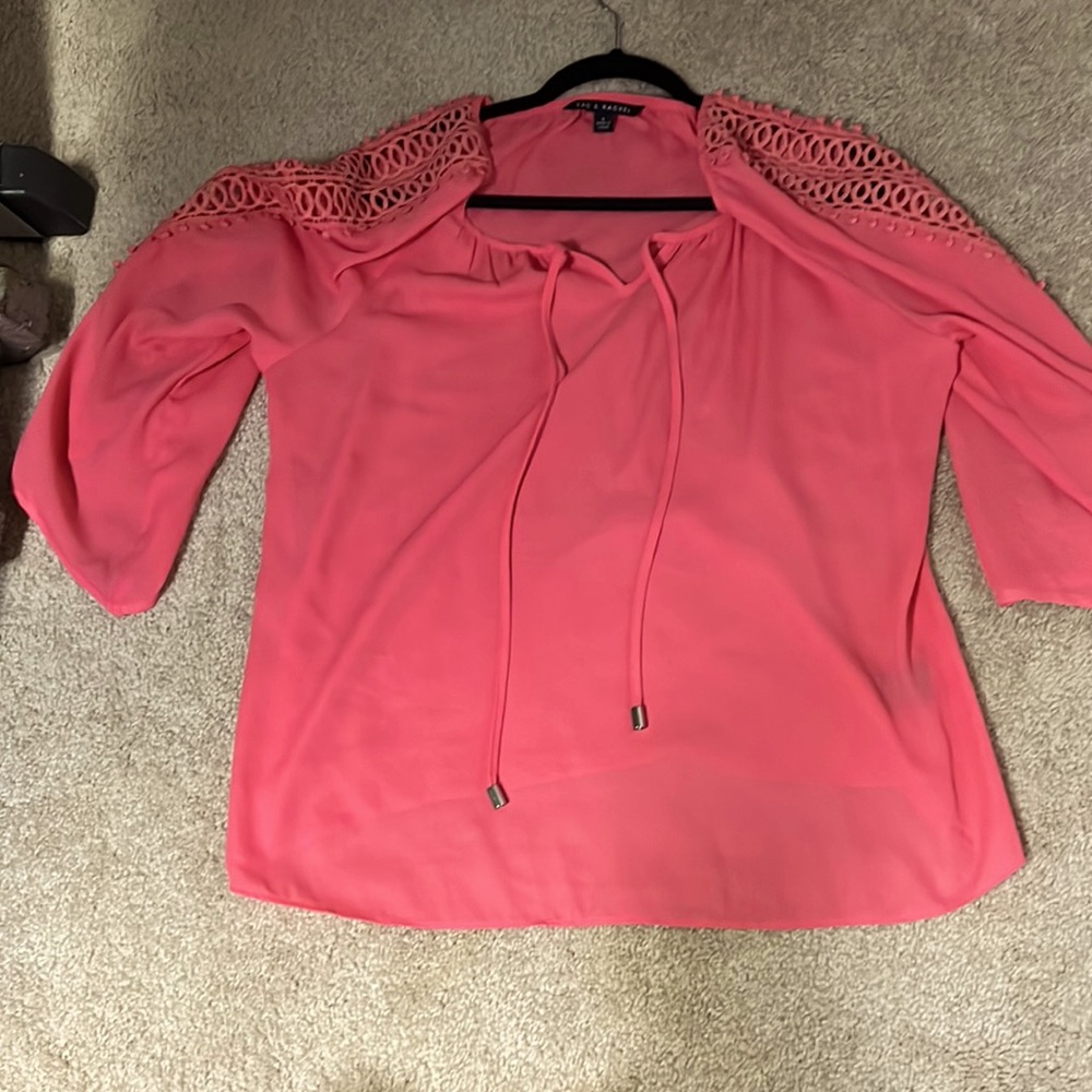 Zac and Rachel blouse in a beautiful coral pink